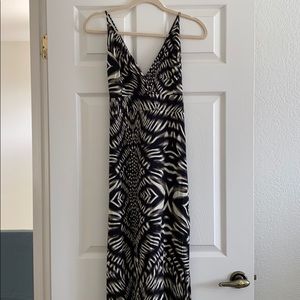 NWT Abstract Print Maxi Dress, Sz Large